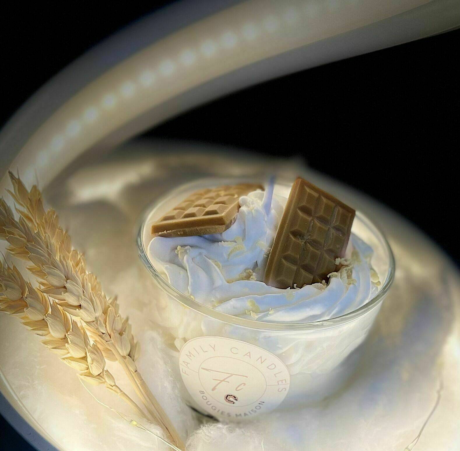 Bougie chocolat noisette 