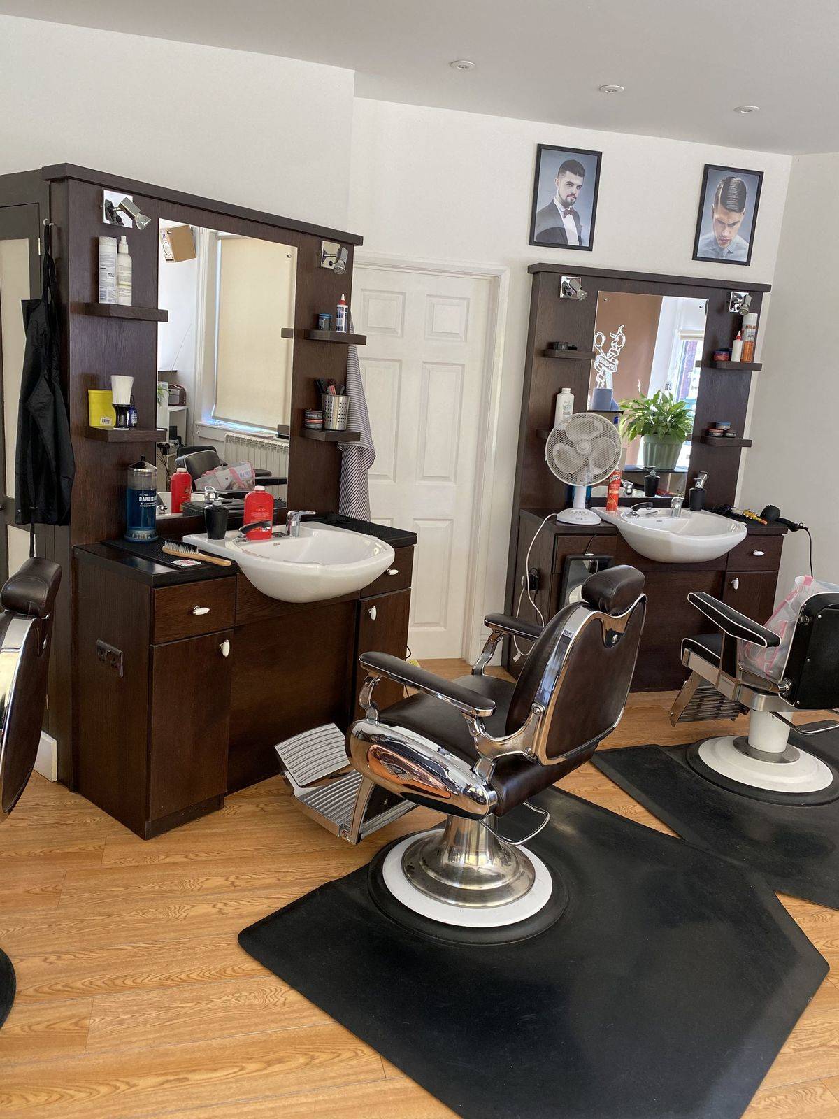Downstairs barbers