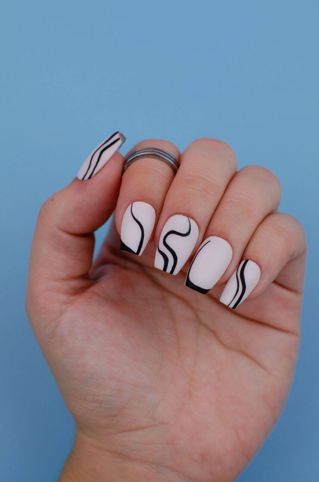 Press on nail art simple