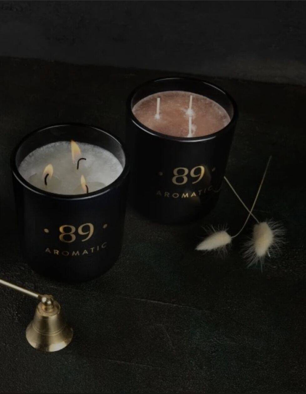 Palm Wax Candle in a glass Jar DORE