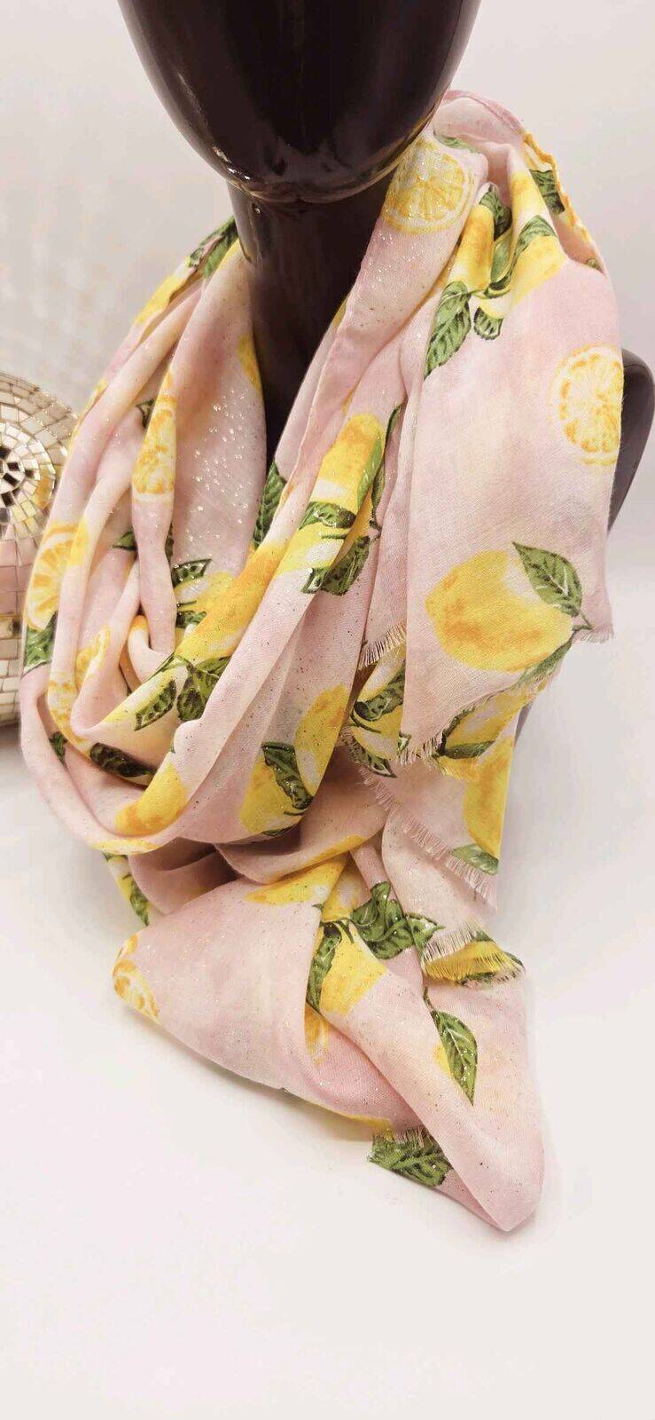 Foulard Citronnade Rose