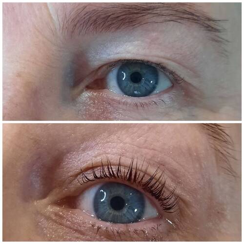 Lvl treatment, no mascara required for up to 6 weeks 