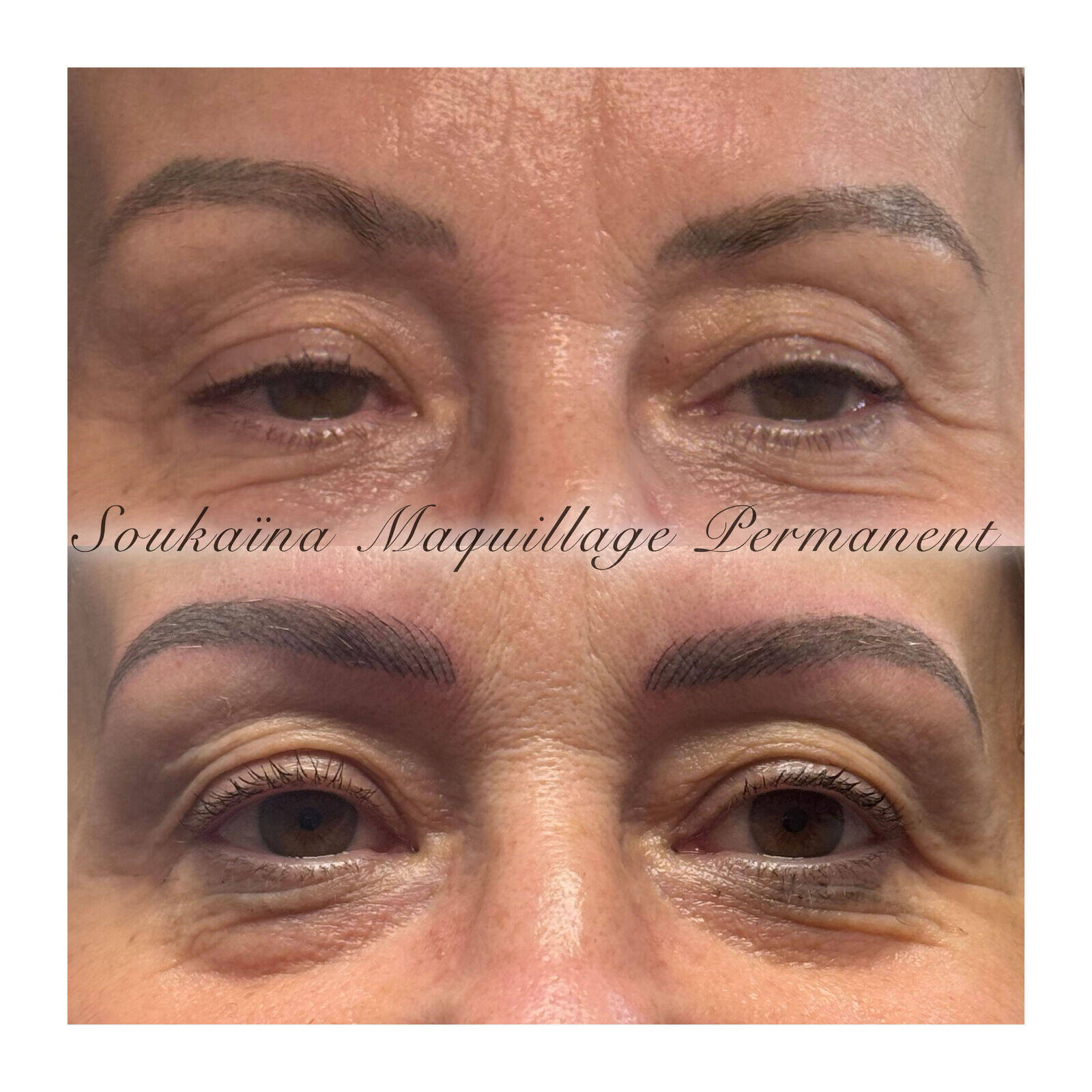 Restructuration d’un maquillage permanent des sourcils en poil à poil #clermontferrand