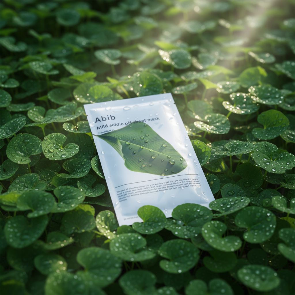 Abib Mild Acidic pH Sheet Mask – Heartleaf Fit