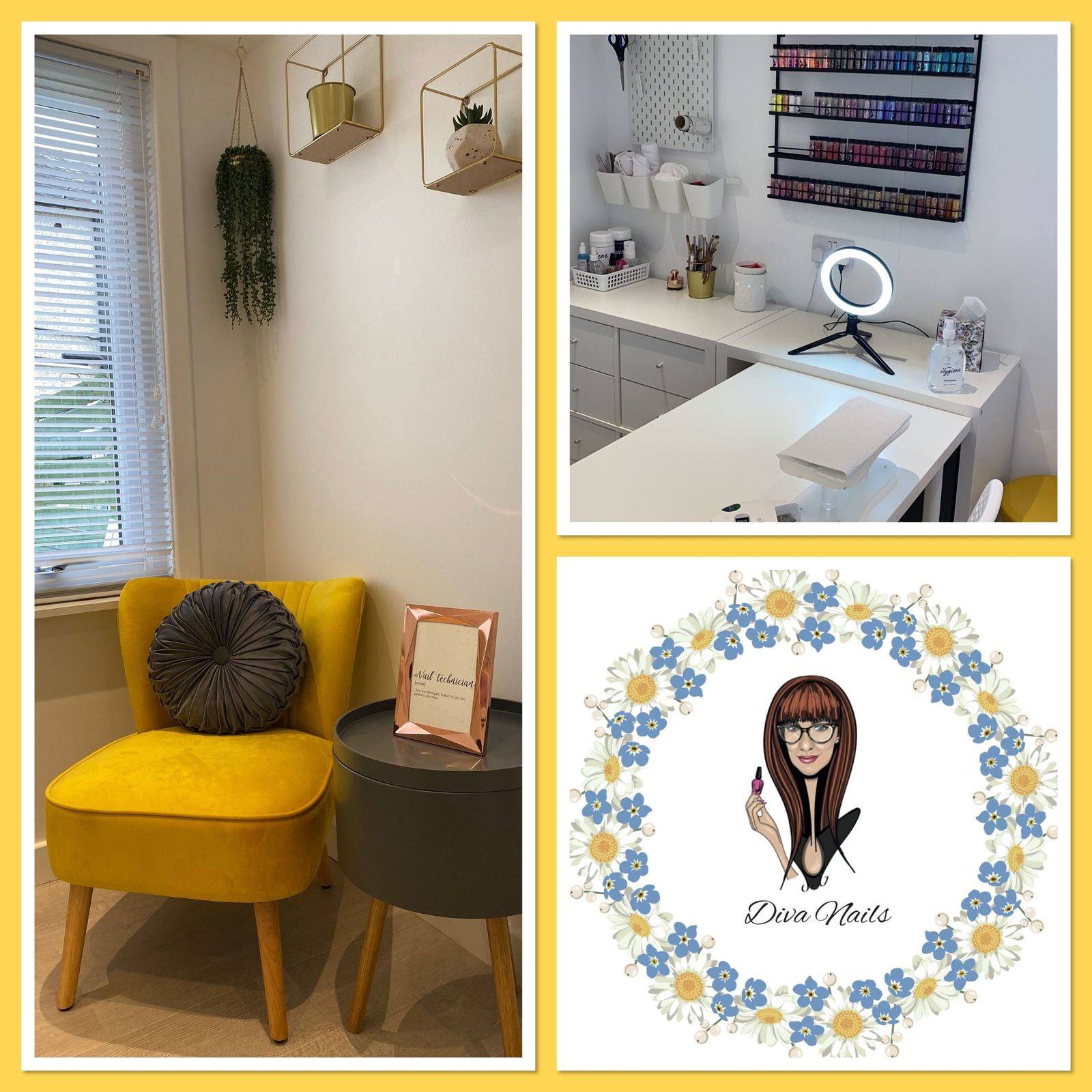 Inside the salon 💕