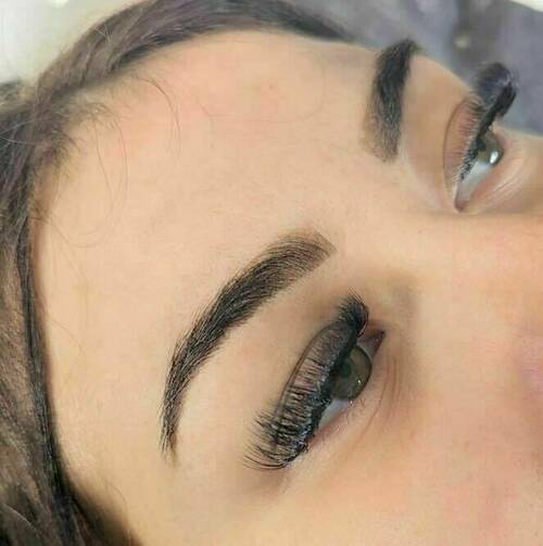 Eyelashes and brows