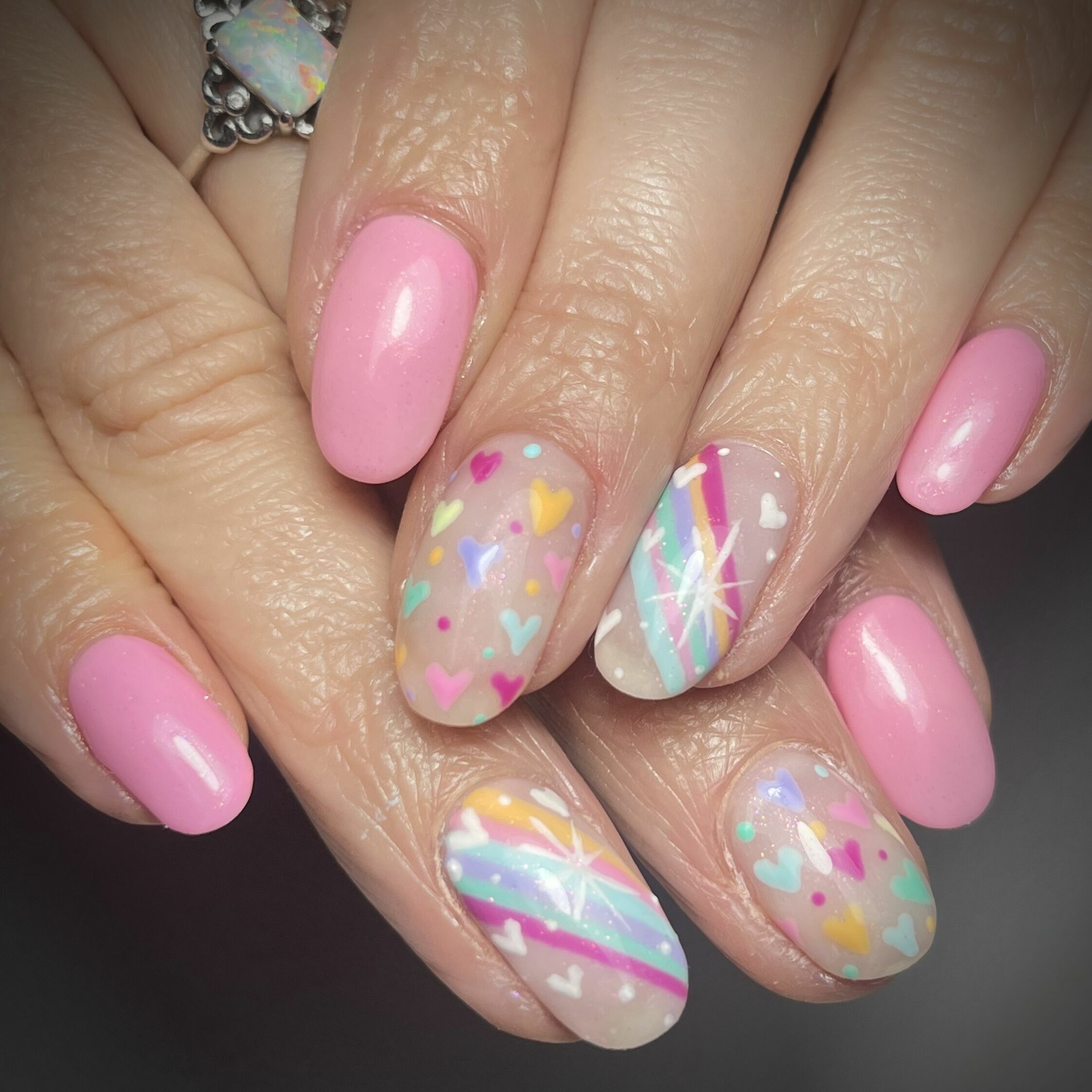 Rainbow Bright or Care Bear colours