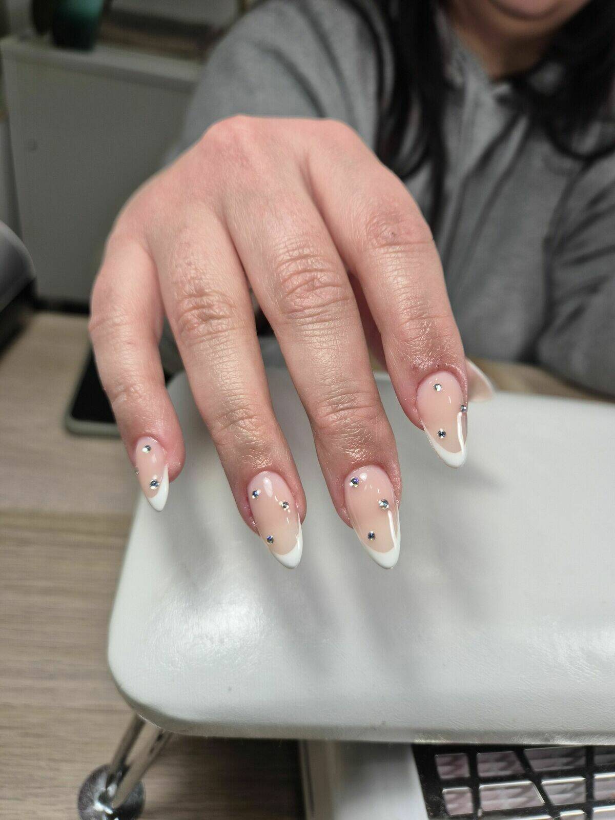 Gel French avec Strass