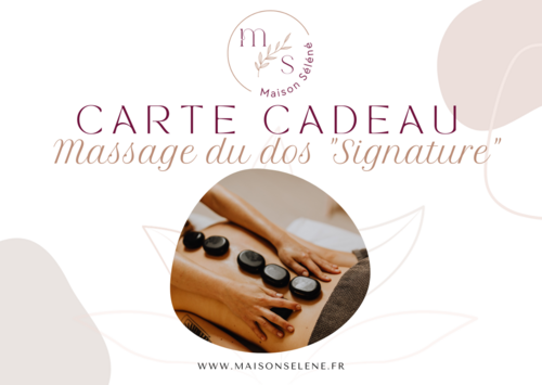 Carte Cadeau | Massage du dos "Signature"