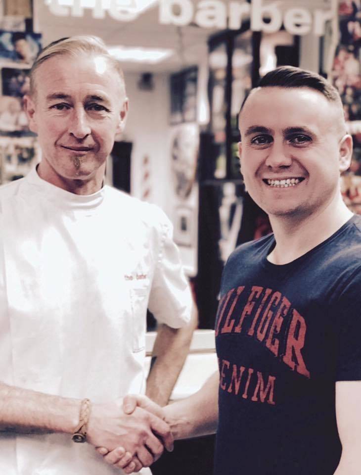Conor Weir after having the first of his 6 months free haircuts, and away home with enough styling products to do him about two years! Lol #xmasdrawwinner thank you to all that took part ✂