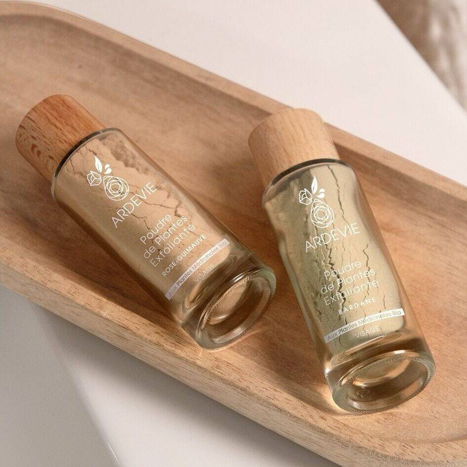 Poudre de plantes Exfoliante et Traitante- Rose Guimauve 