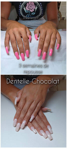 Onglerie Antibes Dentelle Chocolat