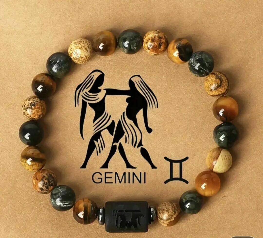  Signé d'air Bracelet Gémeaux ,balance, verseau 