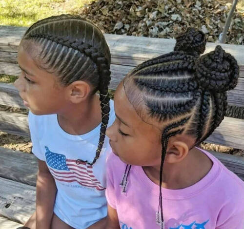 Forfait sérénité<<Ti Moun>>1 soin et des tresses avec rajout fourni 