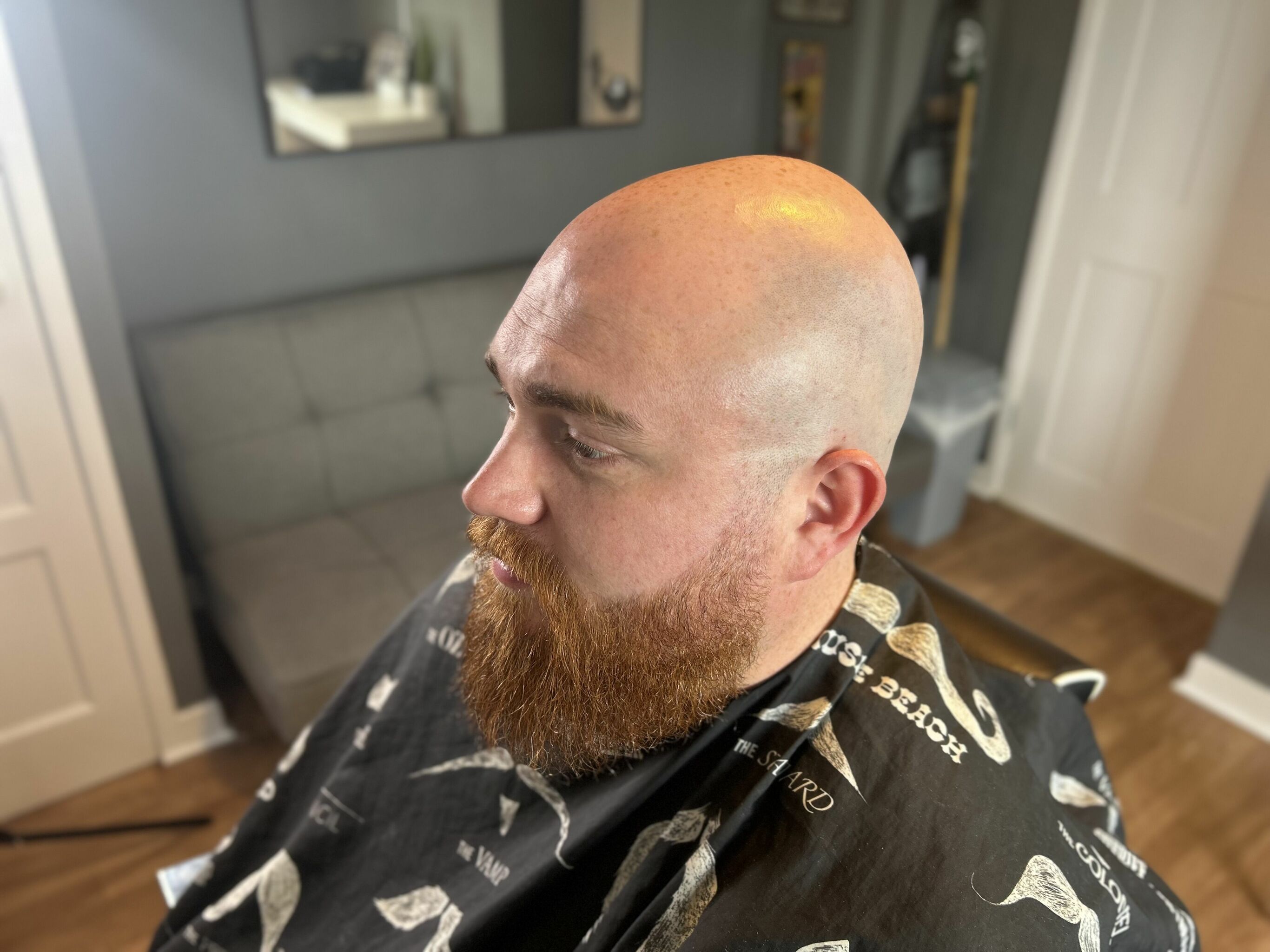 Head shave and beard trim 