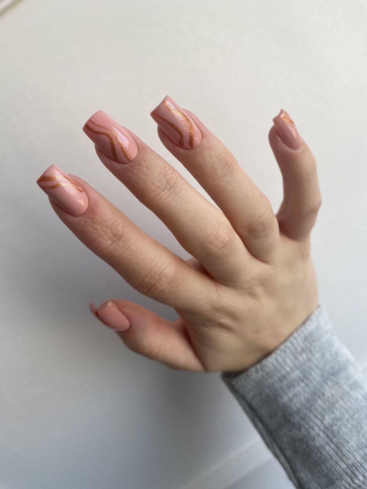 BIAB + 10 nail art 