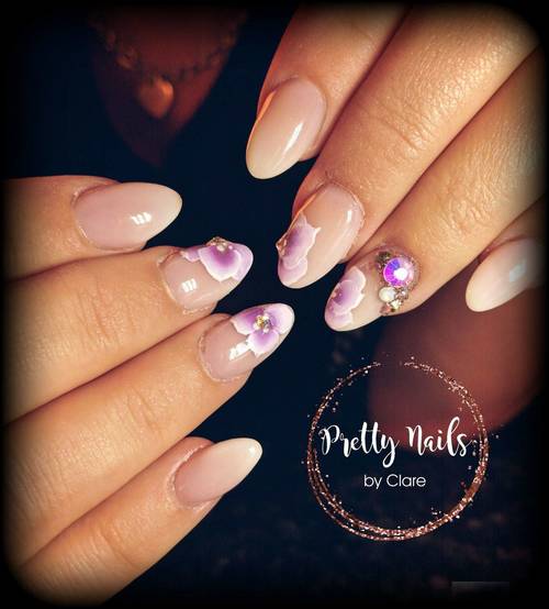 Wedding nails done ready for the big day!! 