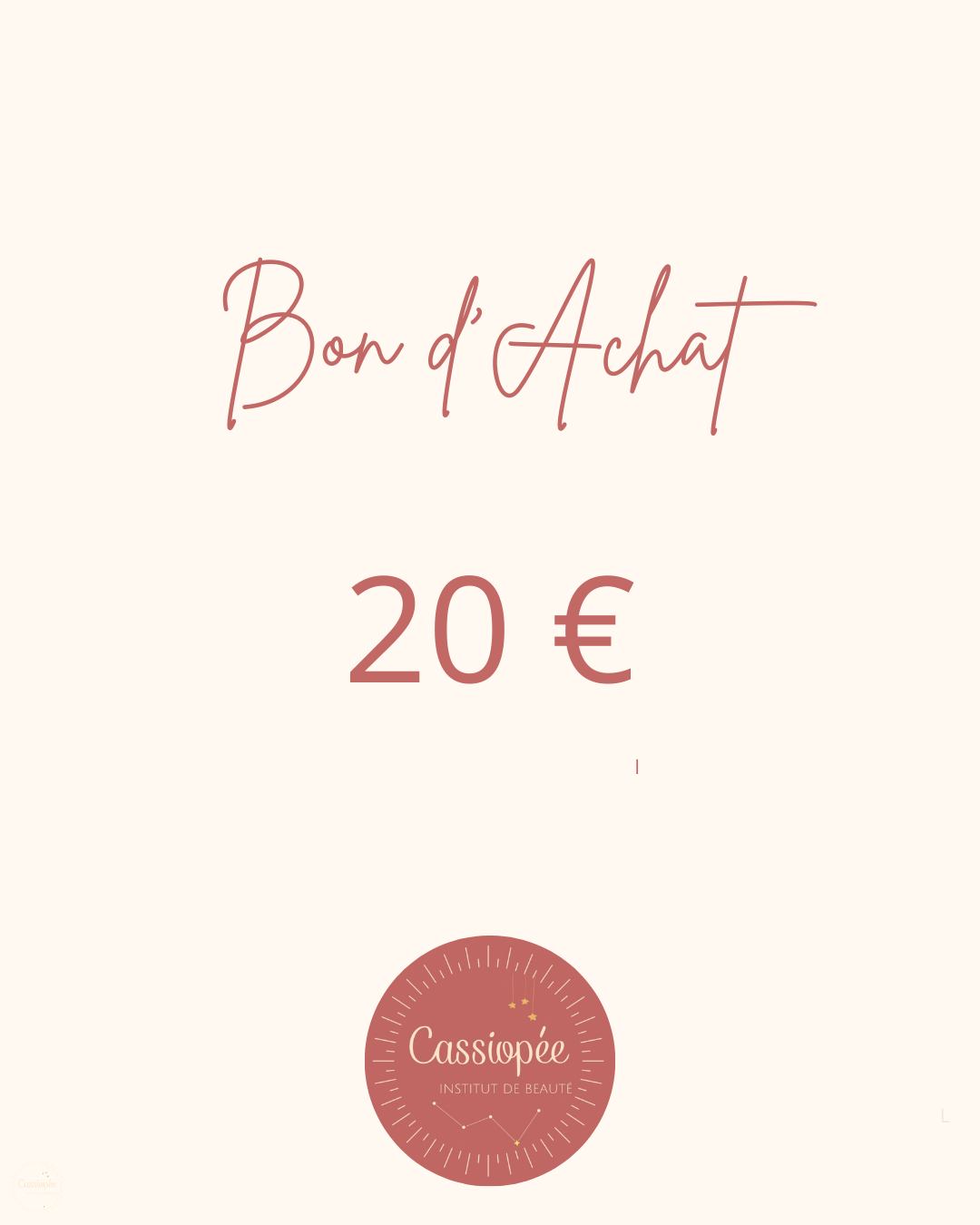 BON CADEAU DE 20€