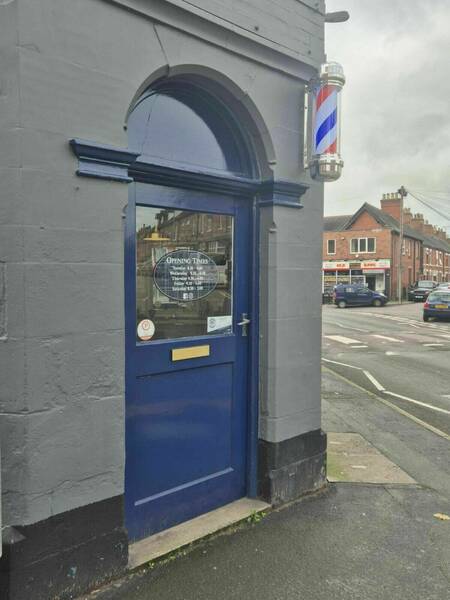 Opening hours have finally been added to the front door 💈👊.
