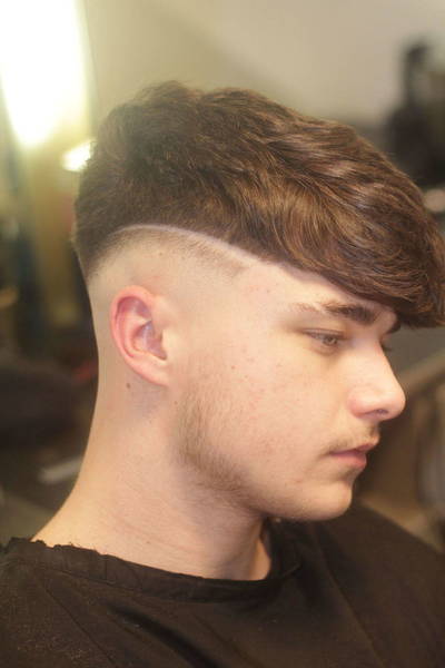 mid fade with line