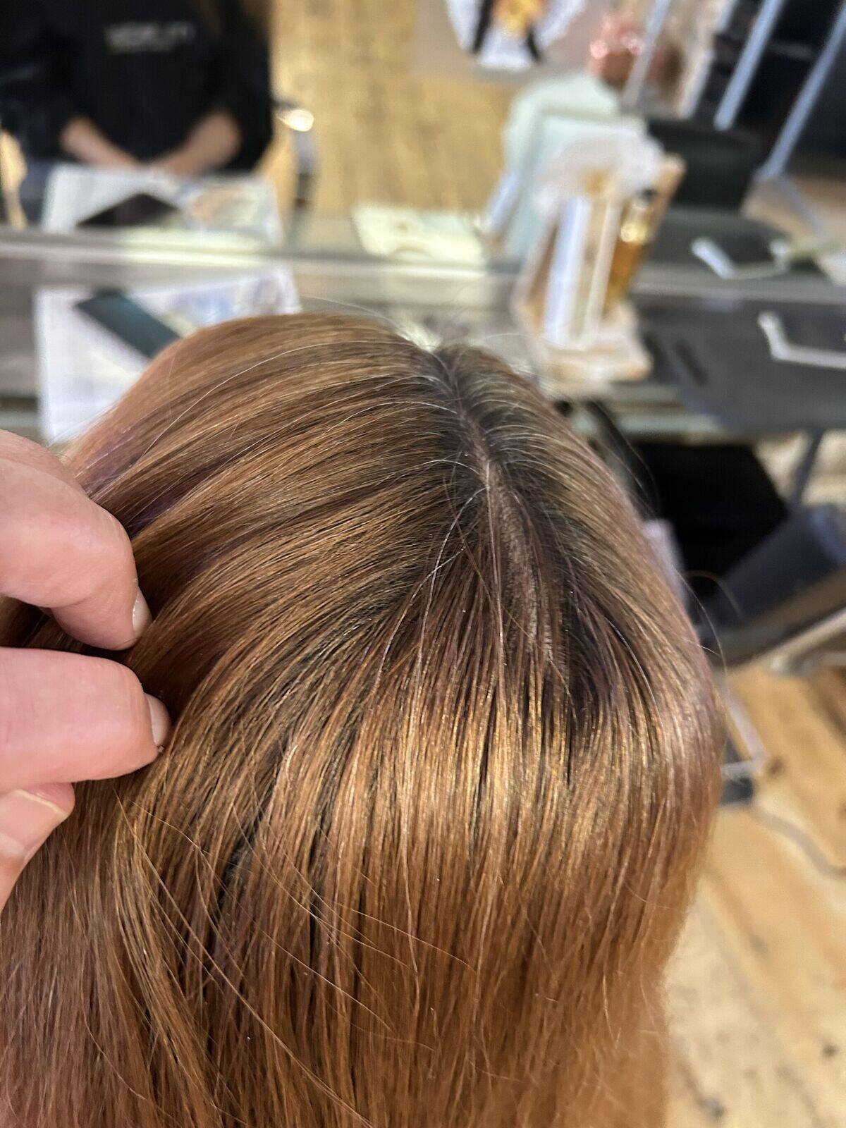 Client wanted to get back to a more natural colour 