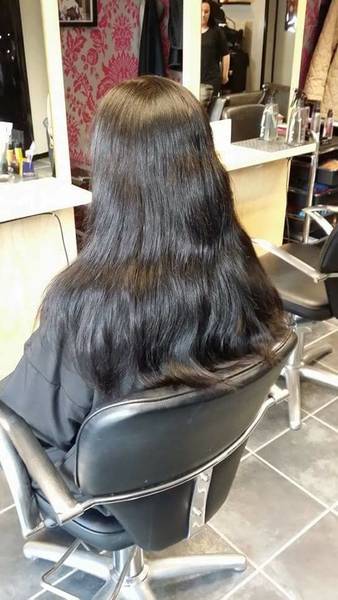 Before restyle to a short bob