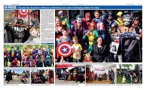 Simon Foxen Barber Shop, home to The Thundersley Superhero Alliance. We bring. ‘Miles of smiles’ to everyone. The Barber Shop of Superheroes.