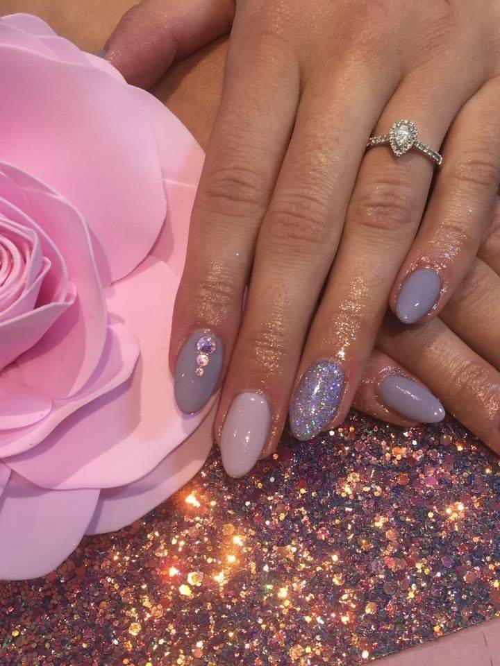 Pixie gel polish with sharron glitter