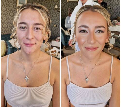 Bridesmaid soft glam makeup