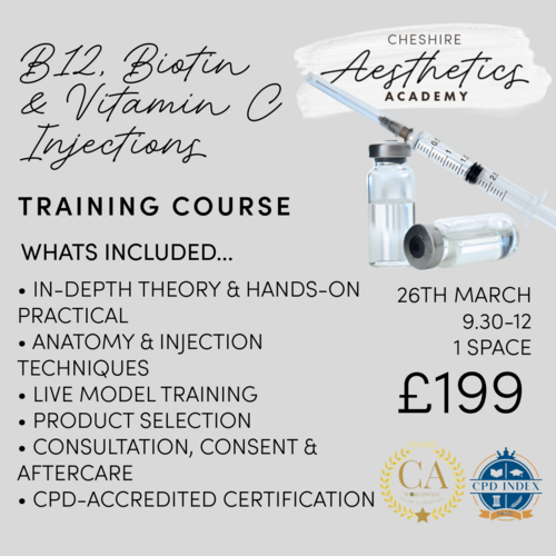 IM Injections, B12, Biotin & Vitamin C Training