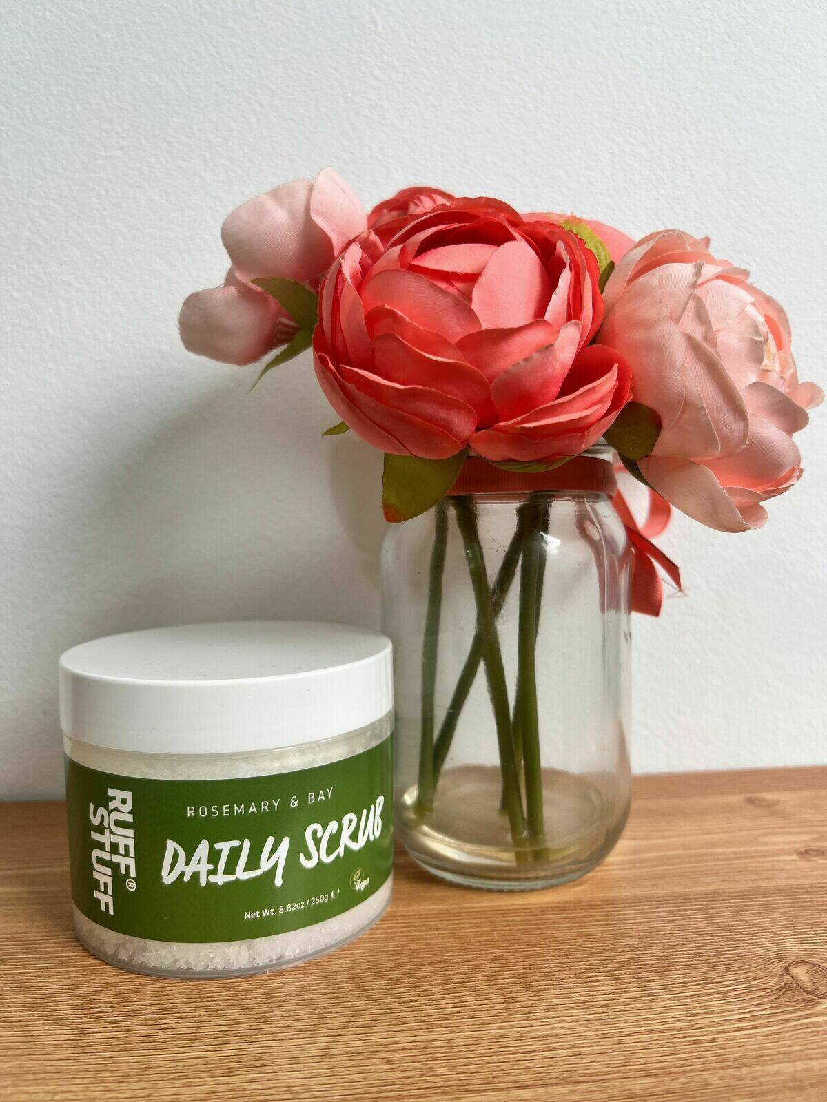 ruff stuff scrub- rosemary & bay