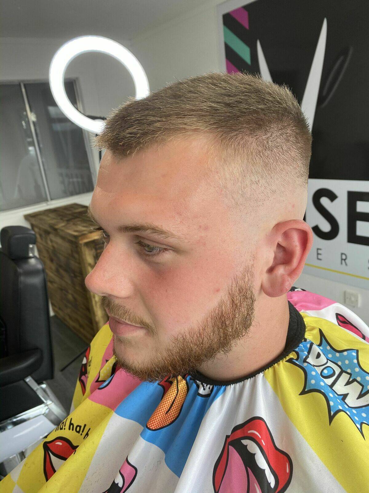 Clipper Cut With High Skin Fade & Beard Sculpt