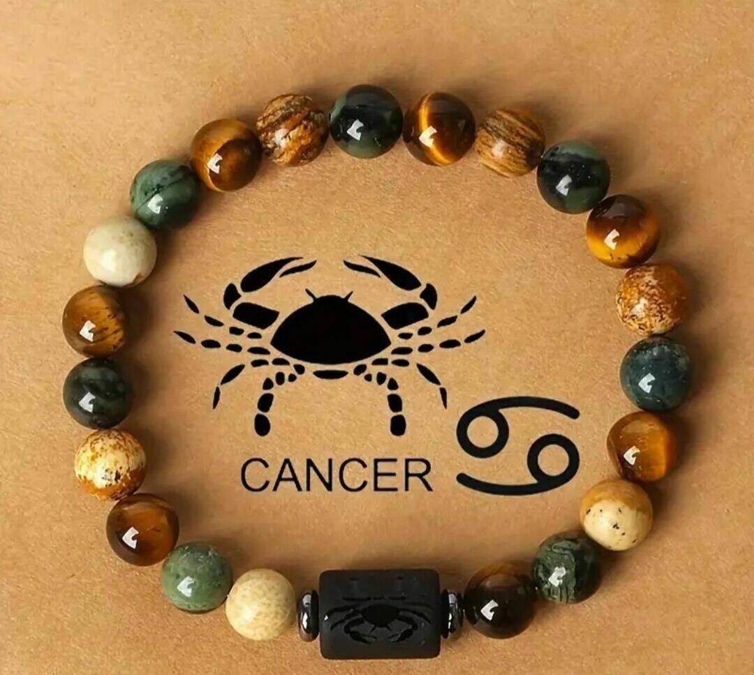 Signé d'eau Bracelet cancer, scorpion, poisson 