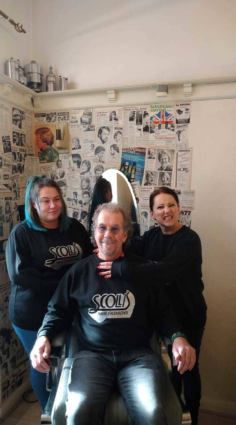 Scolli's Barbers is 40 years old this year, 3 generations working together. It's all about the banter. Love my job 