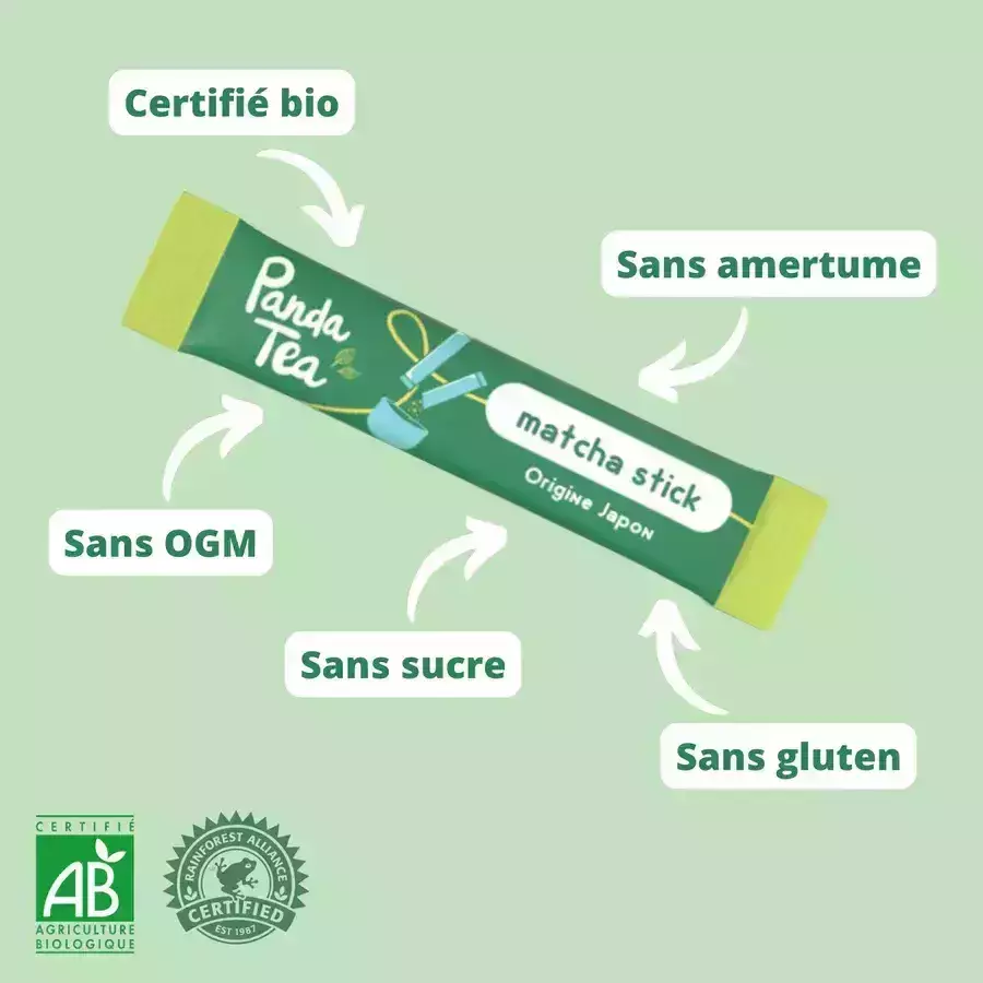 PANDA TEA - Stick Matcha Cérémonie