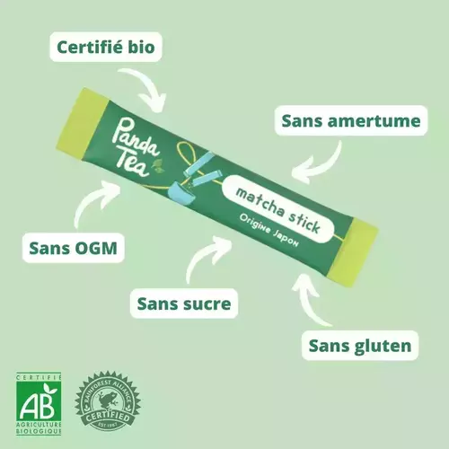 PANDA TEA - Stick Matcha Cérémonie