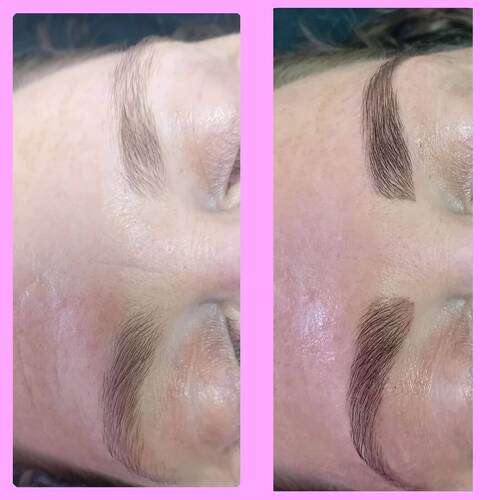 Brow wax and tint 
