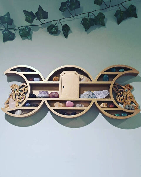 Fairy crystal shelf! giving off positive vibes 