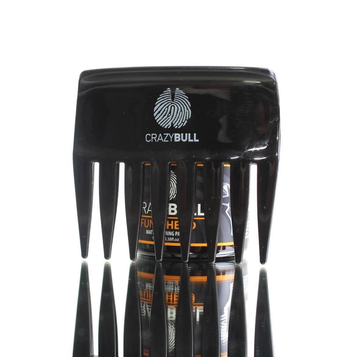 Crazy Bull Limited Edition Black Wide Streaker Comb