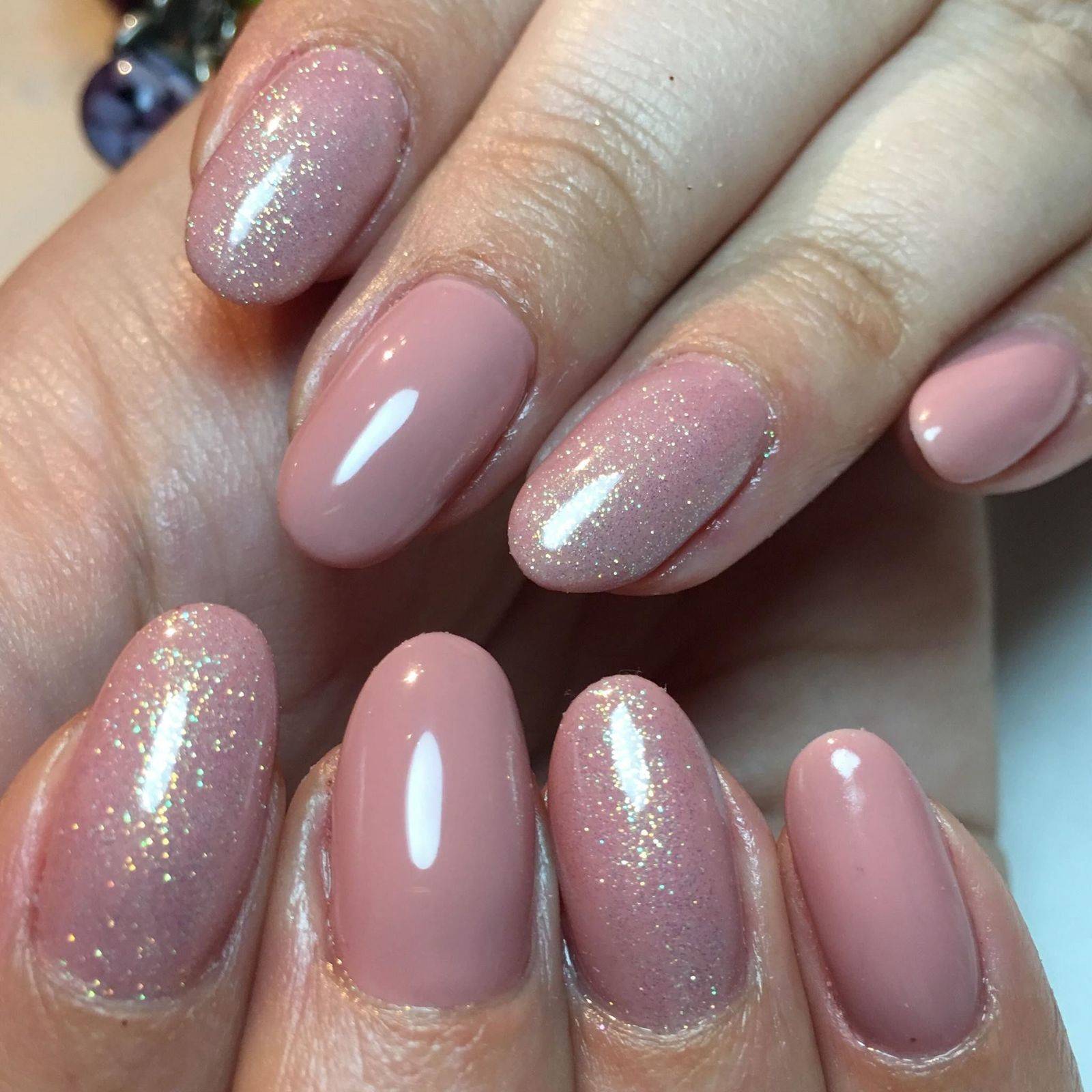 Natural nails, natural and natural pretty using gelish #americassweetheart from @NailHarmonyUk