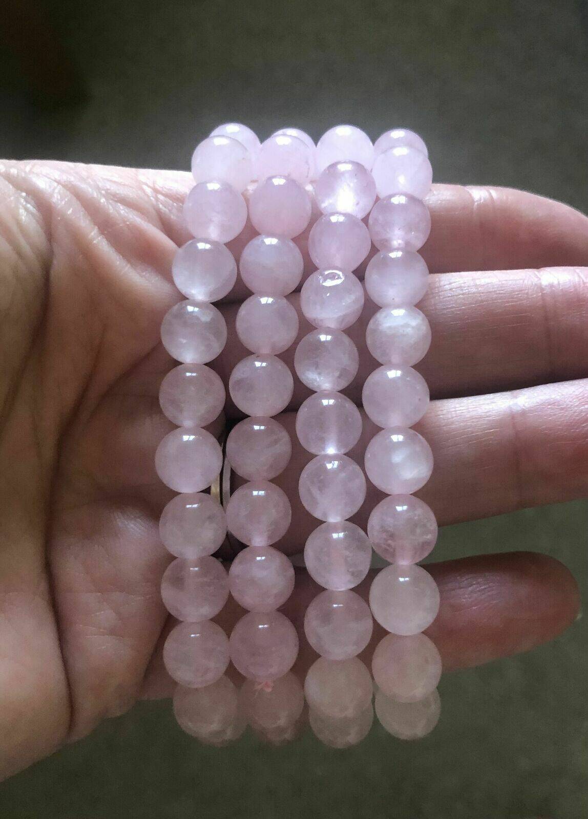 Rose quartz bracelets