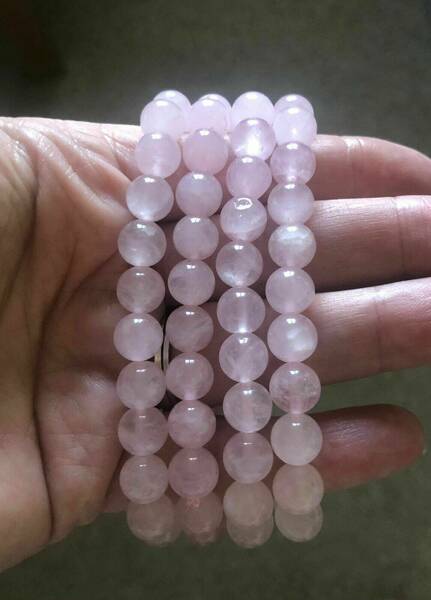 Rose quartz bracelets