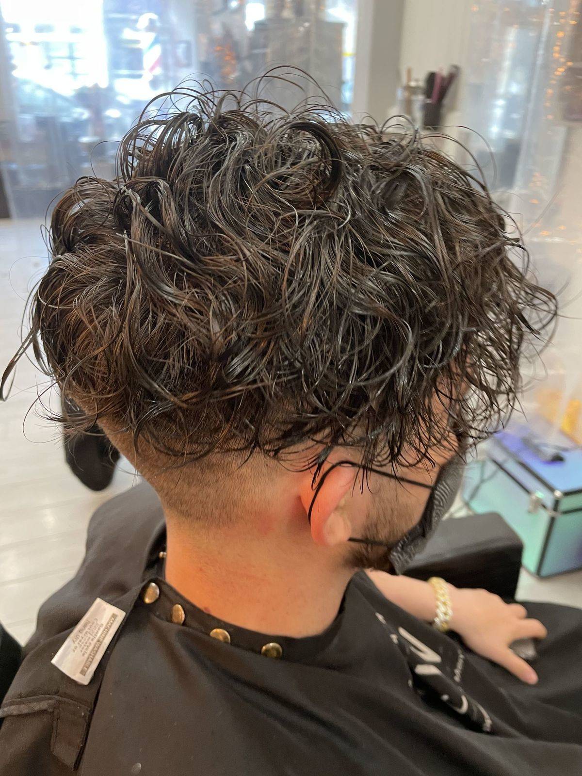 Result from perming hair