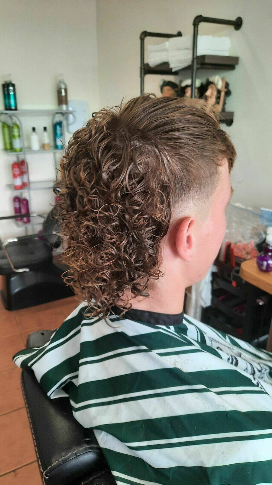 Permed mullet by kyle