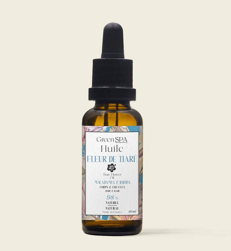 GREEN SPA - Huile de fleur de Tiaré - Gamme Voyage - 30ml