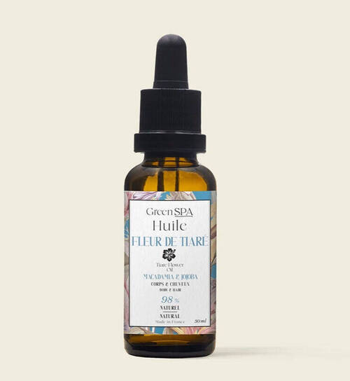 GREEN SPA - Huile de fleur de Tiaré - Gamme Voyage - 30ml