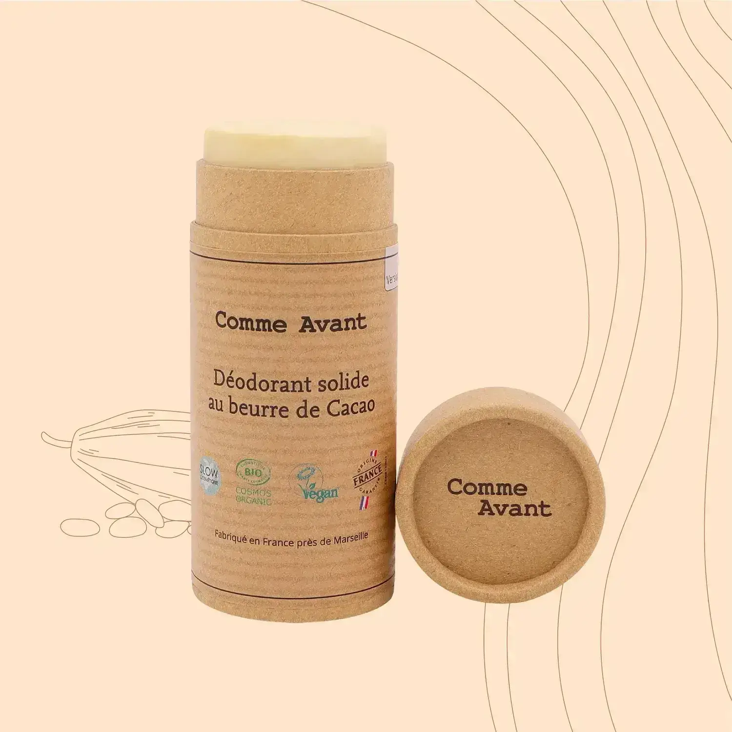 Déodorant solide au beurre de cacao - Version