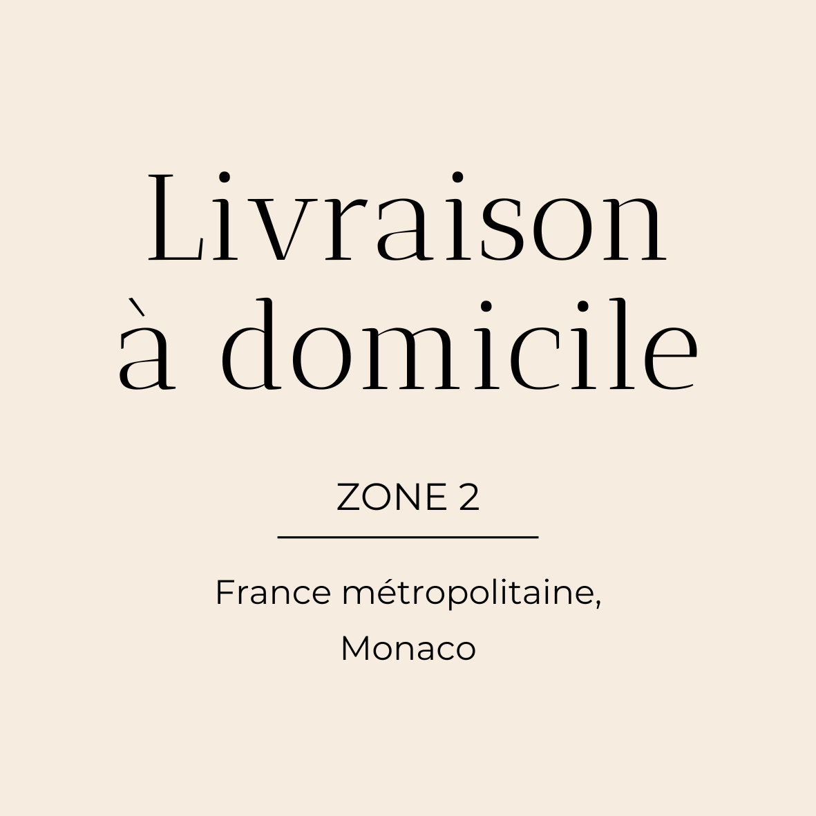 Livraison - ZONE 2 (voir description)