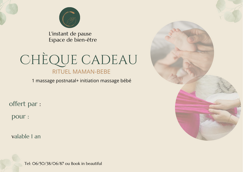 CADEAU DE NAISSANCE: Rituel maman - bébé