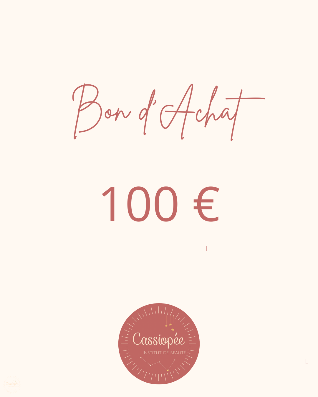 BON CADEAU DE 100€